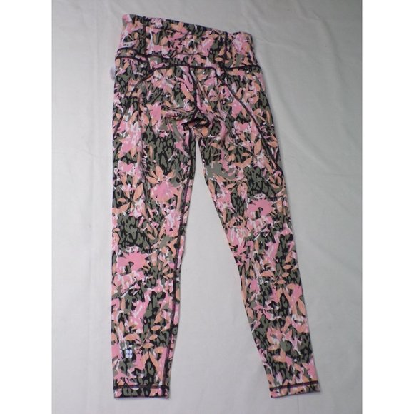SWEATY BETTY Power Pocket 7/8 Leggings Green Floral Print XS $100 NEW - Picture 10 of 12